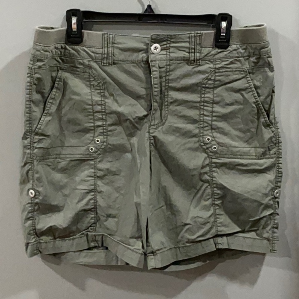 Olive Green Women's Cargo Shorts